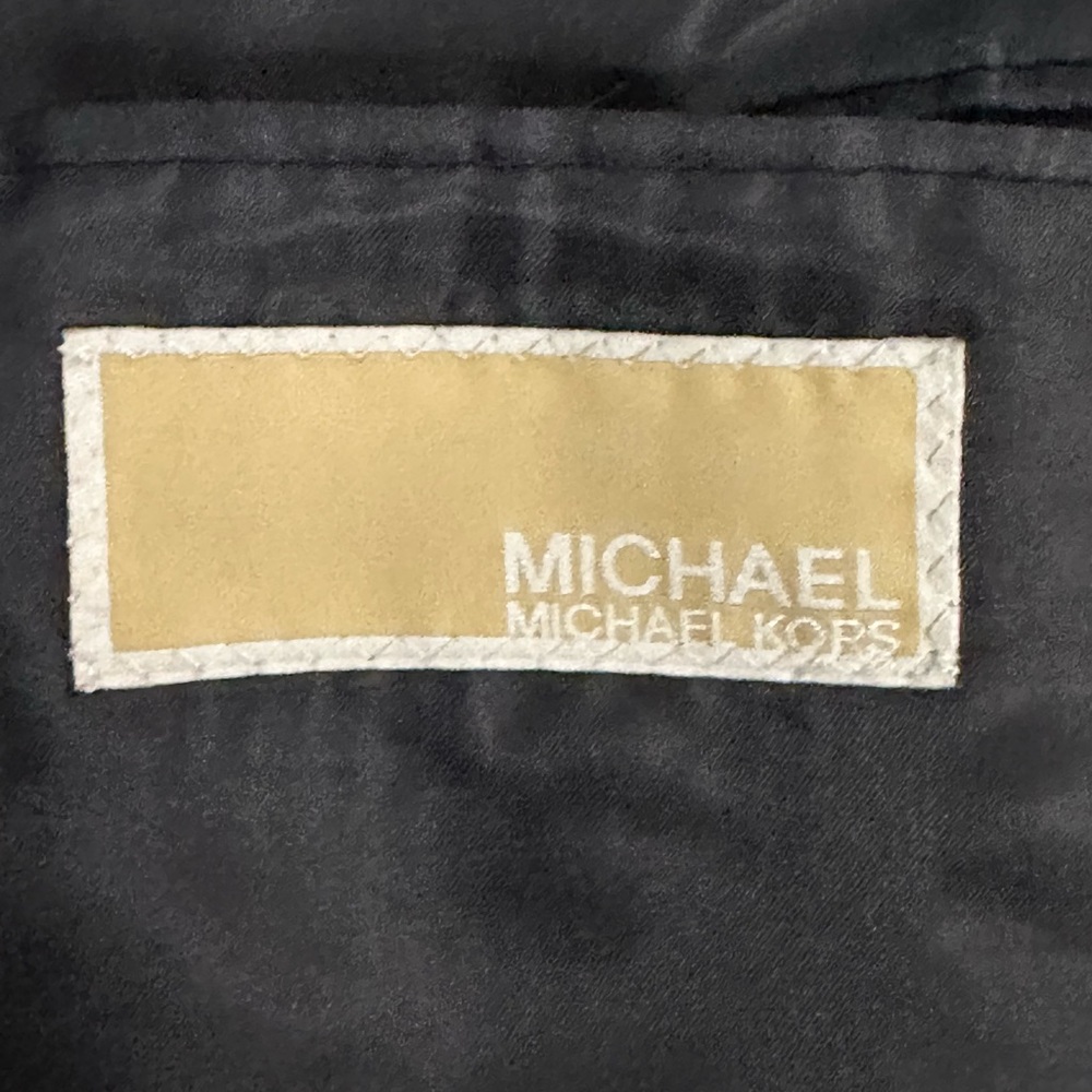 Michael Kors Wool Blend Men’s Black Suit Jacket Size 46L - Picture 6 of 9